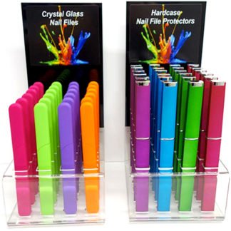 Glass Nail Files | Colored Czech glass nail files are superior glass nail files and are available for purchase! Glass nail files do NOT dull over time & offer a smoother nail.  