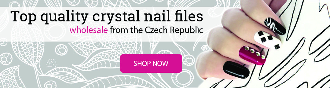 Glass Nail Files - Top quality crystal nail files wholesale from the Czech Republic