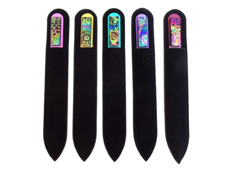 Patterned Glass Nail Files